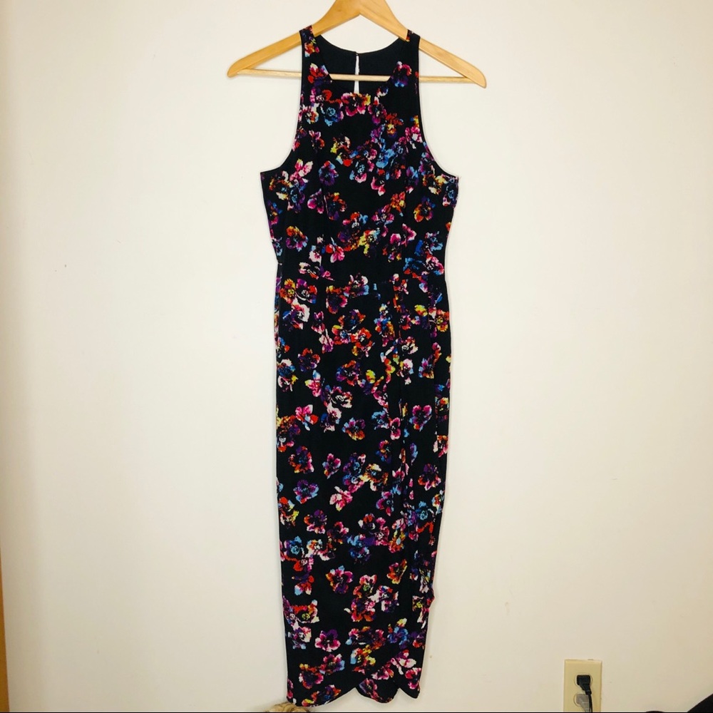 Yumi Kim Black Floral Dress -Size Small